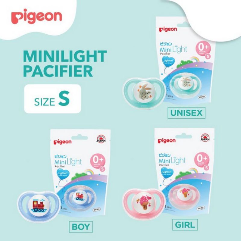 Pigeon Slicone Pacifier/ empeng bayi 0m+ dan 6m+