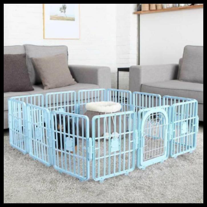 kandang pagar anjing BERPINTU / kandang smart fence BERPINTU