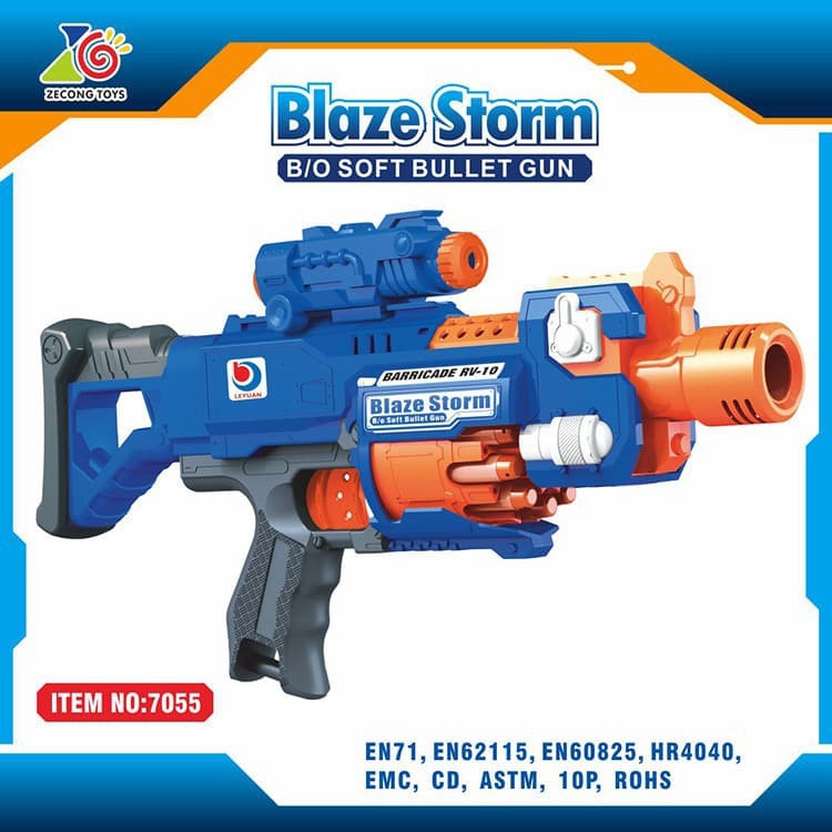 Jual Mainan Gun Zecong Blaze Strom 7055 Gun Soft Bullet Foam (replika ...