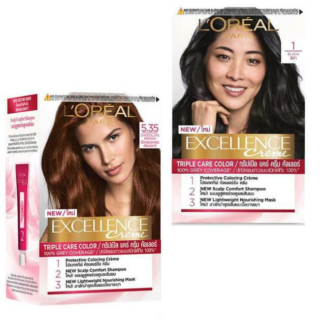  Loreal  Paris Excellence 1 Black  5 35 Chocolate Brown  L  