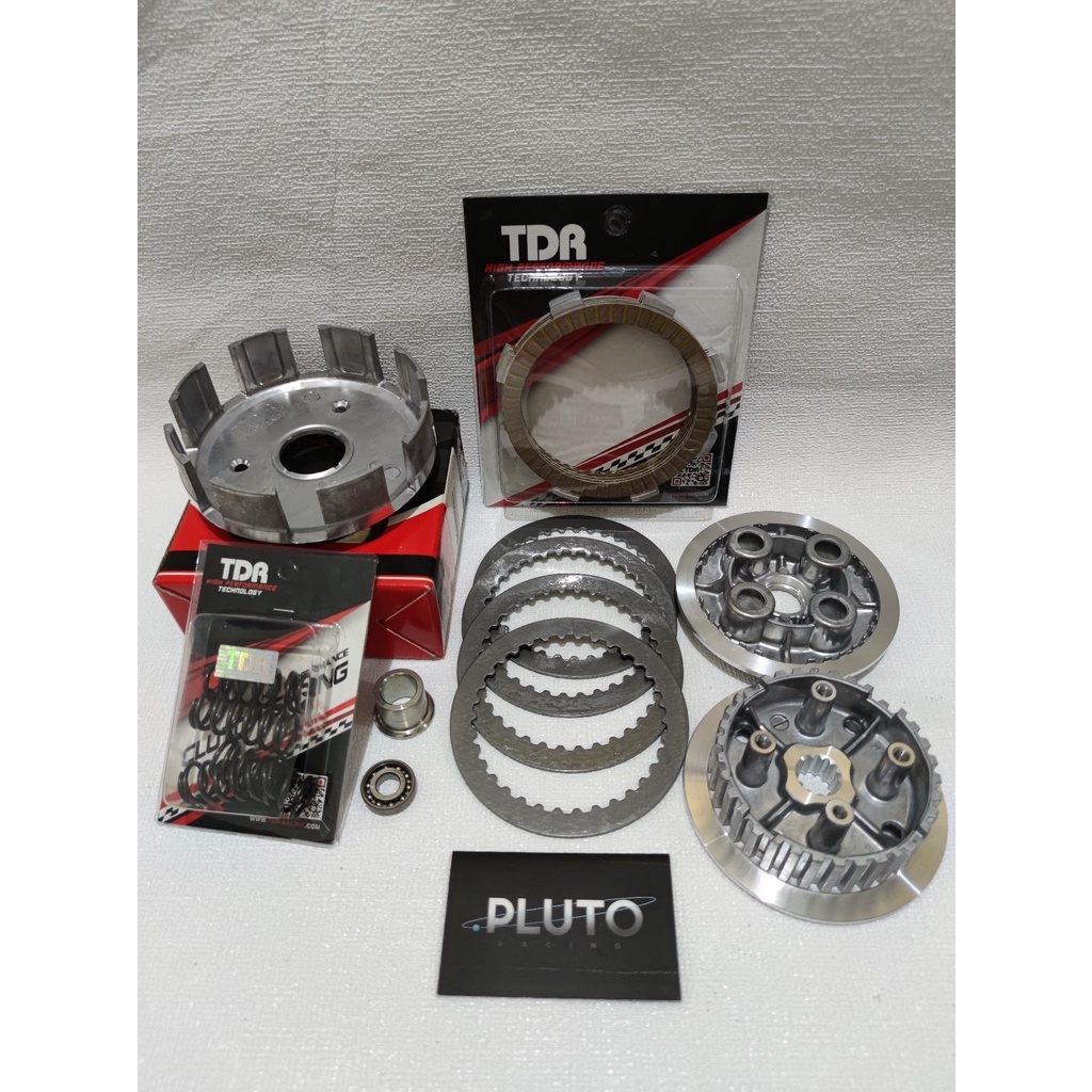 Rumah Kopling Set Komplit Kaki [4] Vega ZR / Jupiter Z1 -TDR Racing (Isian Bak Kopling)