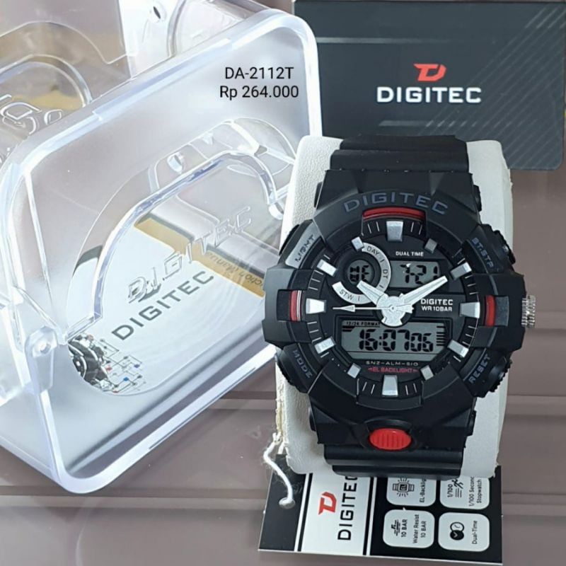 Jam Tangan Pria Digitec Original DA-2112T Tahan Air Gratis Ongkir COD