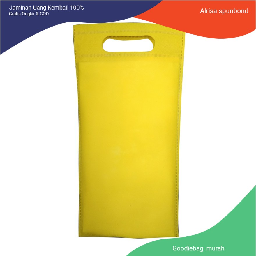 

tas sukuran Tas spunbond polos / goodiebag / goodiebag murah / tas spunbond / tas spunbond murah 35x17 goodiebag murah