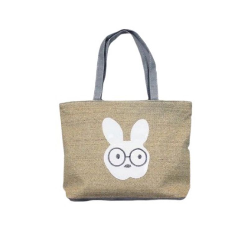 Tas Tote Bag Wanita Gaya Korea Karakter Bunbun