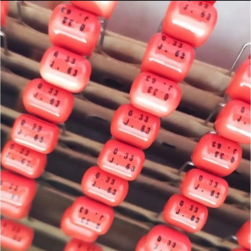 kapasitor 330nf (5pcs) / 334J / 0.33uf / 330 NF 63 V original pilkor