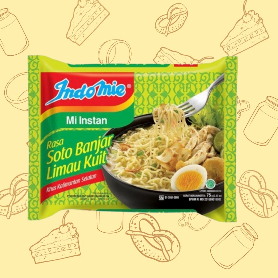 

Indomie Kuah Soto Banjar Limau Kuit Nusantara Kalimantan 75 Gram