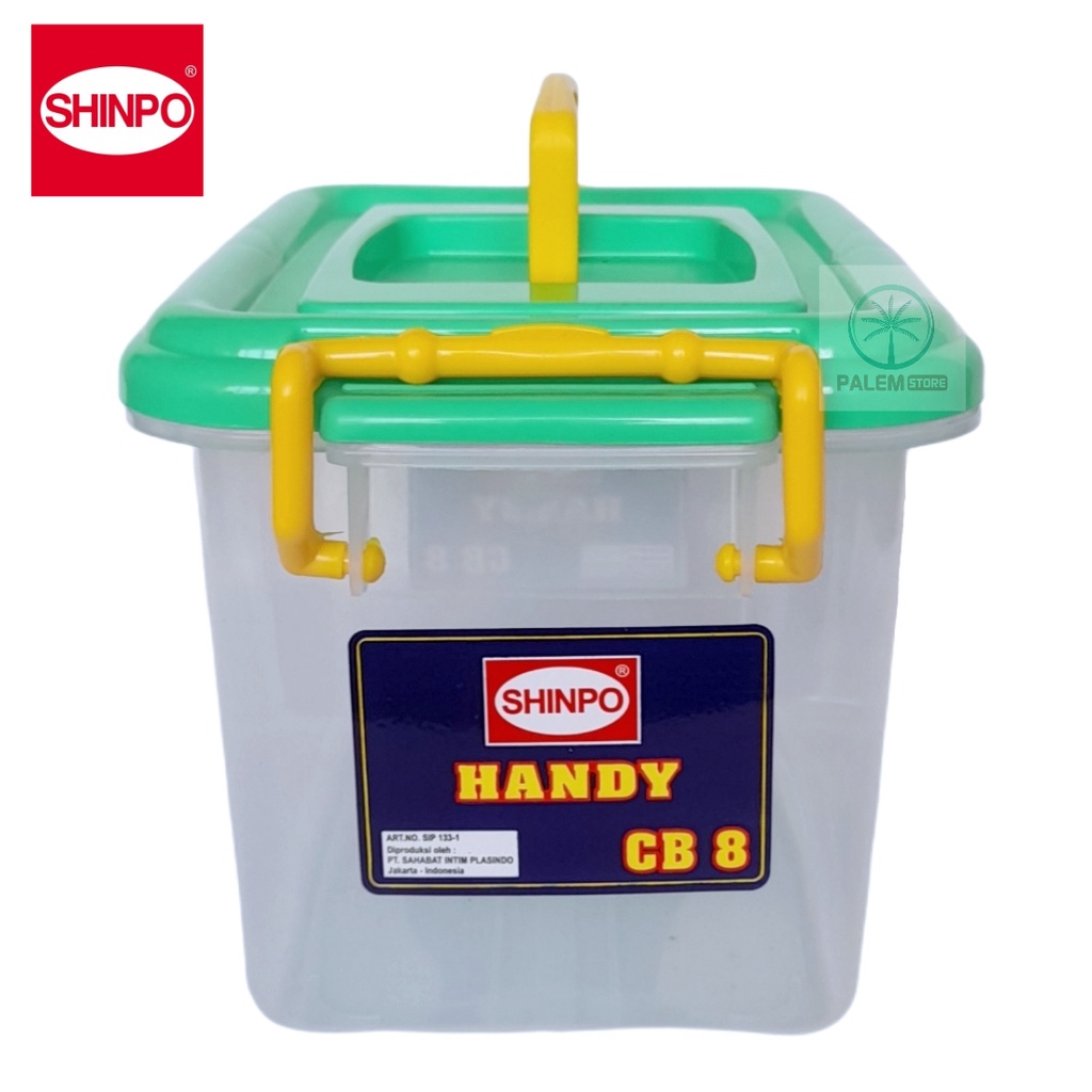 -SHINPO CONTAINER HANDY | CONTAINER BOX DENGAN HANDLE0/PEGANGAN | CB 8/CB 15 Liter