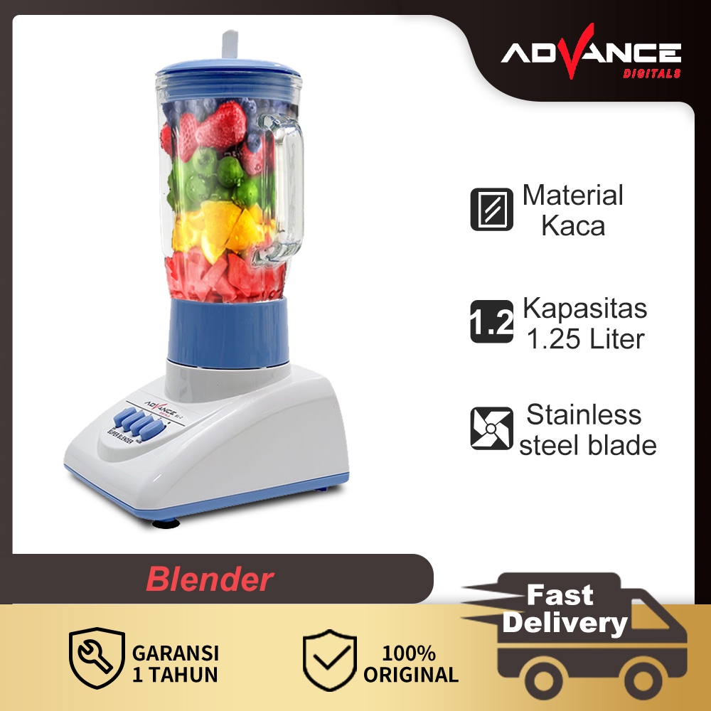 Advance Blender 1.25L MultiFungsi 2in1 Mixer 300W Food Masher BL2 Ready Stock