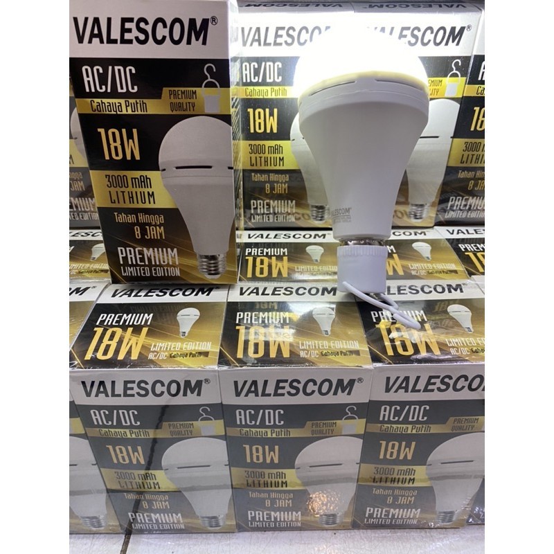 LAMPU EMERGENCY LED AC / DC 18w Lampu Ajaib TAHAN 8JAM VALESCOM