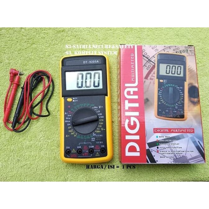 [MET-9011] MULTIMETER DIGITAL AVOMETER MULTIMETER DT 9205 DT9205