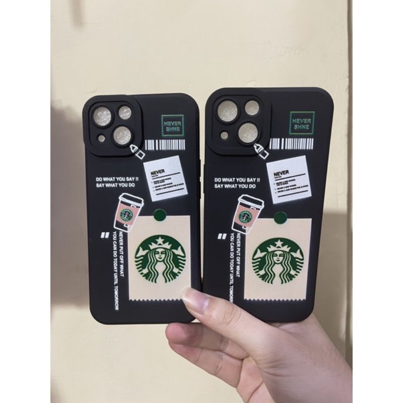 CASE STARBACKS HITAM TPU VIVO Y50/VIVO Y30/VIVO Y15S/VIVO Y15A/VIVO Y91/VIVO Y93/VIVO Y95/VIVO Y91C