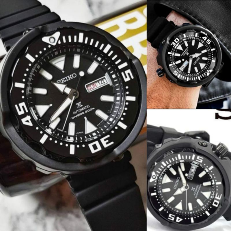 Jam tangan SEIKO Prospex Diver Ori bm, mesin Original automatic, strap rubber, include box dan paper