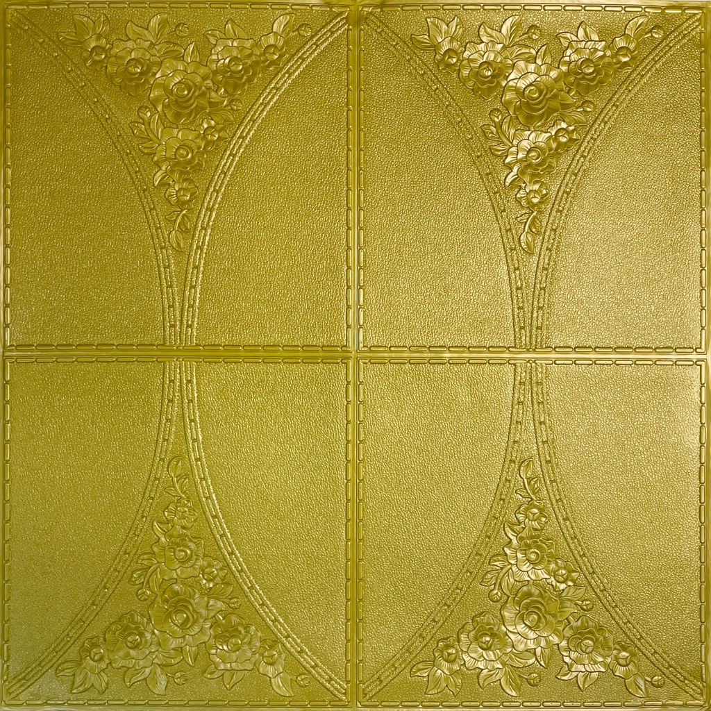 [COD] Wallpaper Stiker Dinding 3D FOAM Timbul High Quality  Bunga Mawar Putih CLASSIC BRICK Best Seller SPEEDS-GOLD 70*70CM