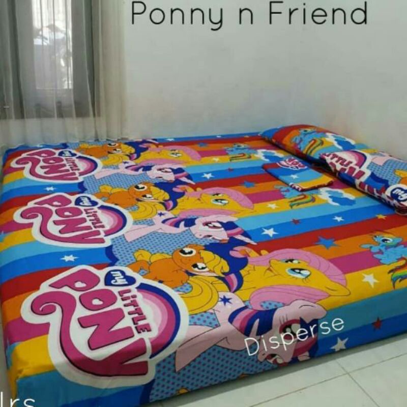 sprei karakter kuda poni size 120x200,160x200,180x200,200x200
