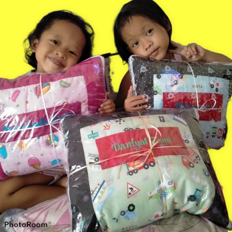 Hampers Baby Hadiah Kado Lahiran Bayi Laki Perempuan Bantal Selimut Karakter Balmut Gift Set Bordir 
