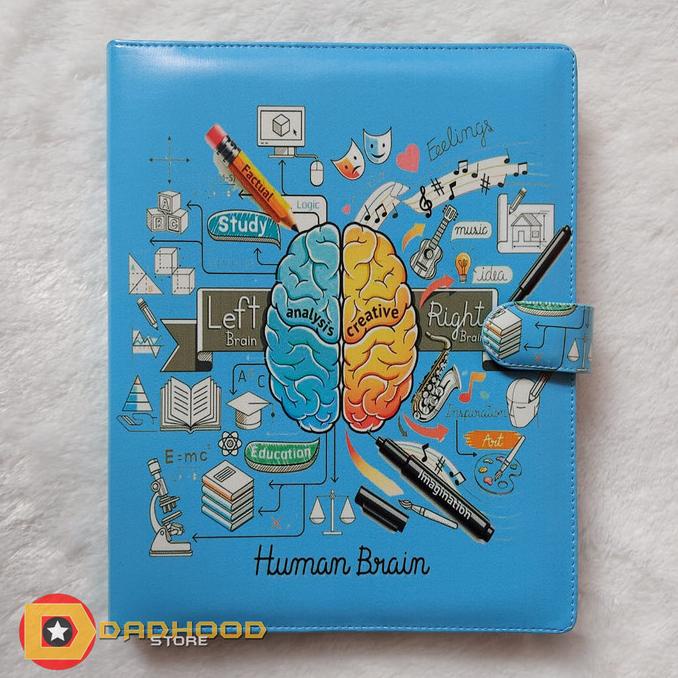 

Office & Stationery | Document Organizer | Binder Printing Motip Human Brain Blue A5/Ring 20, B5/Ring 26 | Best Seller