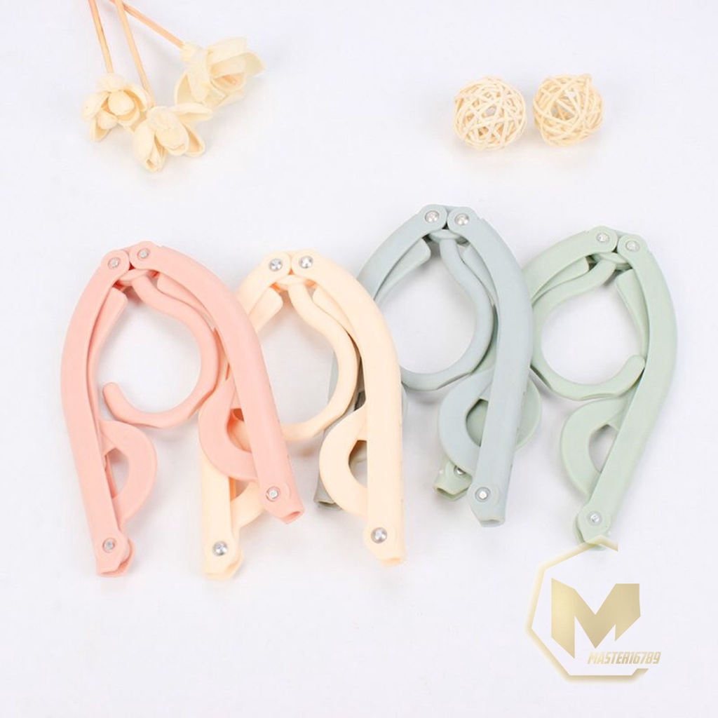 RT72 GANTUNGAN HANGER BAJU LIPAT PORTABLE travel plastik MA2741