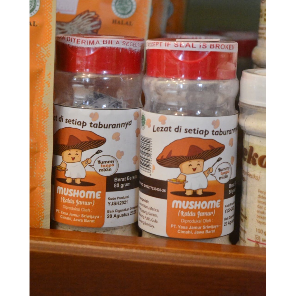 MUSHOME KALDU JAMUR 80GR | PENYEDAP RASA NO MSG NON BAWANG