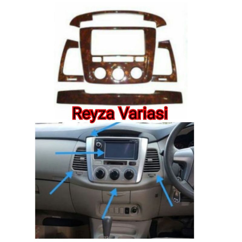 Panel Wood Dashboard Grand New Innova 2012 - 2015
