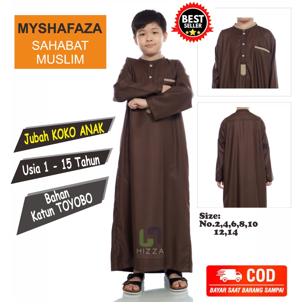 Jubah gamis anak laki laki / koko gamis anak laki laki / baju gamis anak laki laki / Hizza Jubah Ana