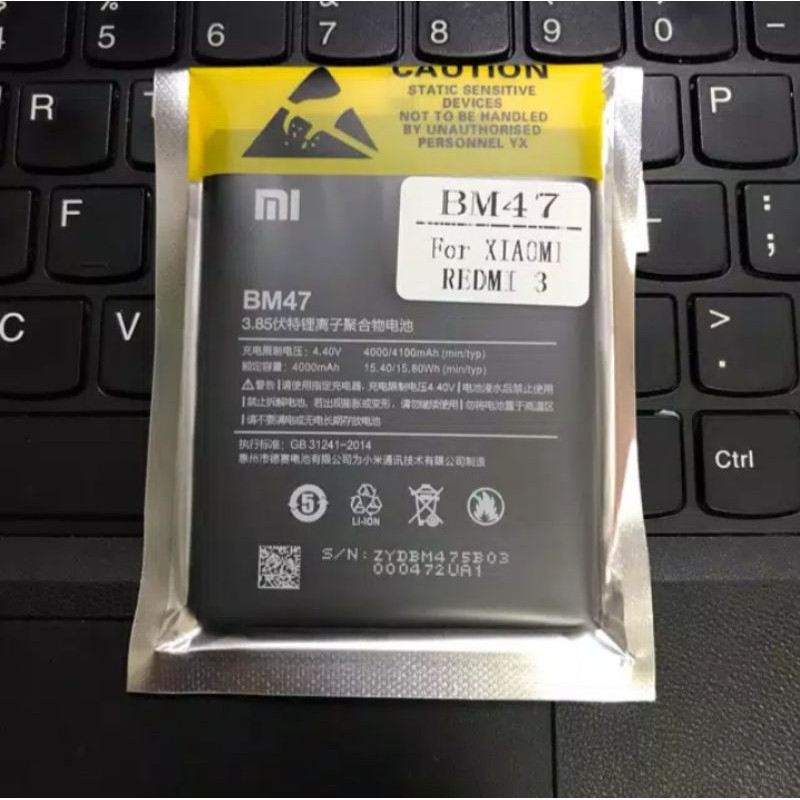 baterai Xiaomi Redmi 3s/redmi 4x BM 47 Original 100%