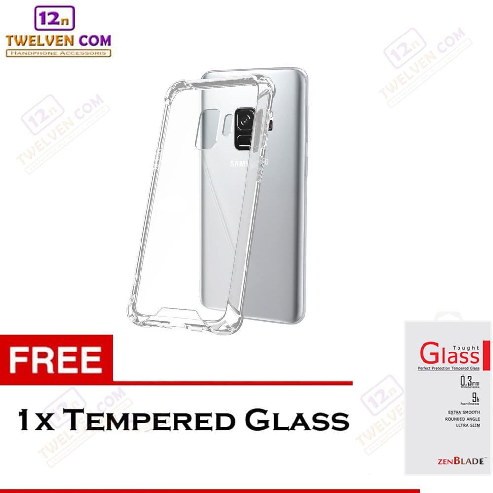 Anti Shock Anti Crack Softcase Casing for Samsung A6+ Plus 2018 - Free Tempered Glass