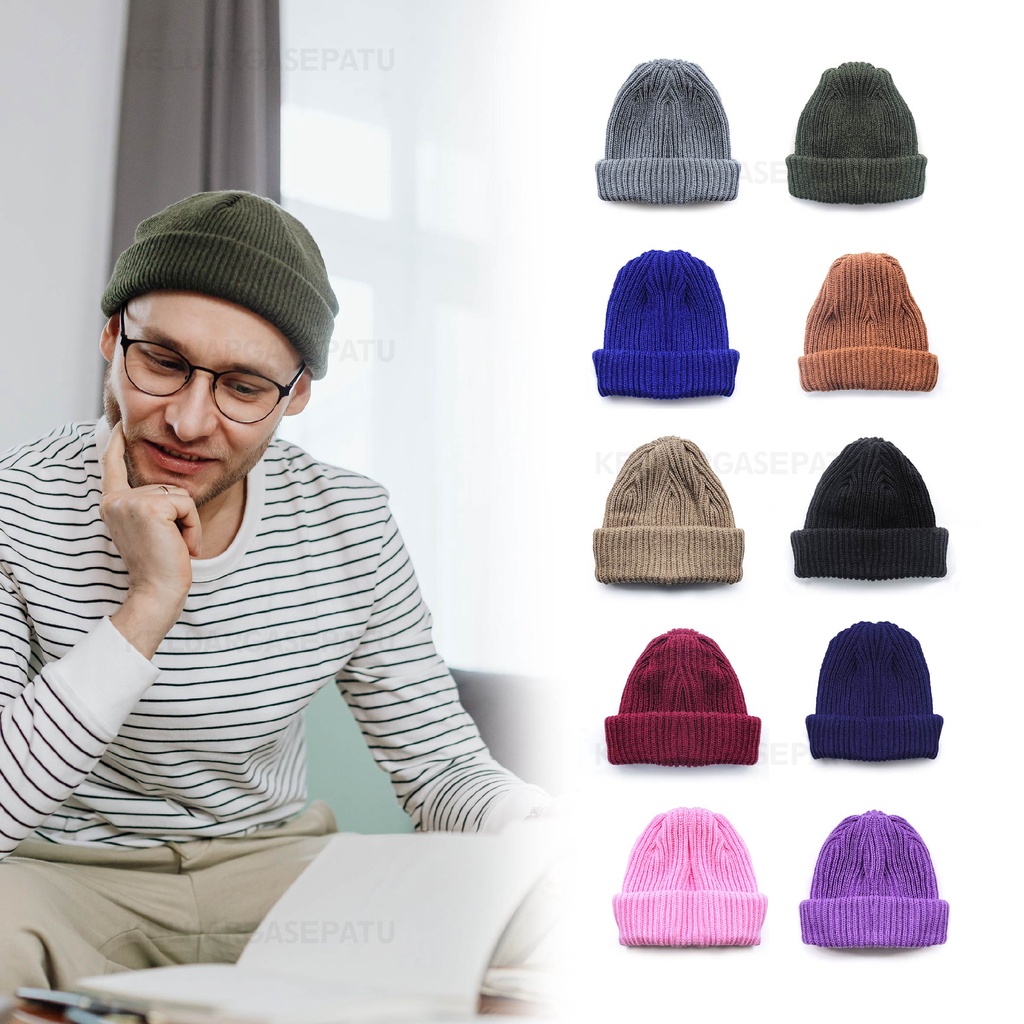 Kupluk Beanie HAT TOPI Rajut Beanie Hat Premium Distro Quality Dewasa 7GET KUPLUK DEWASA PRIA Kupluk Beanie Murah