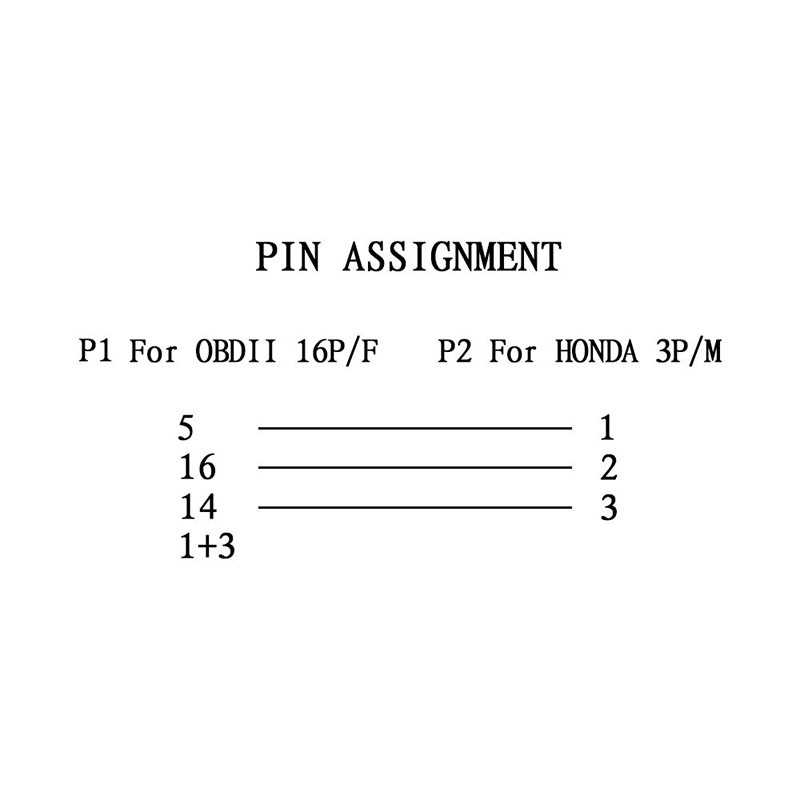 Kabel Adapter Obd2 3pin Obd1 3pin Ke 16pin Untuk Honda