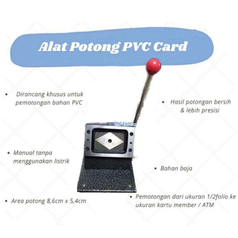 

Mesin Plong PVC Id Card/Potong/Pon Id Card