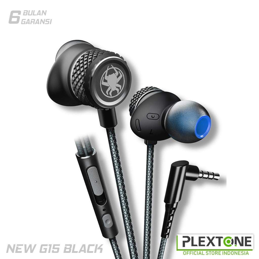 Plextone G15 Stereo Earphone Gaming Microphone Wired Magnetic | Shopee