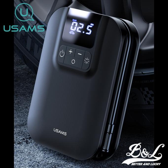 USAMS ZB215 Pompa Angin Mini Portable Digital Display 5000mAh