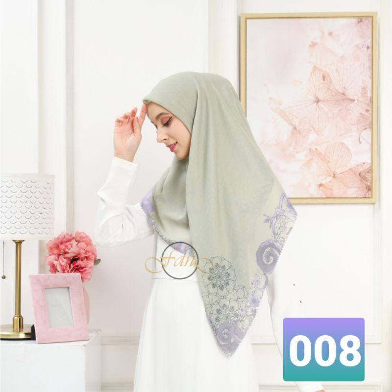 kerudung, hijab, jilbab murah kekinian segi empat voal premium fdn