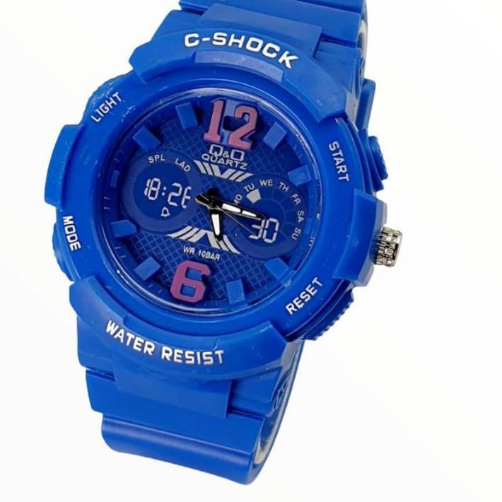 Q&Q  ORIGINAL QnO QQ Jam Tangan Anak Perempuan/Cowo/Laki Laki/Cewe Water Resist Anti Air Renang Aman