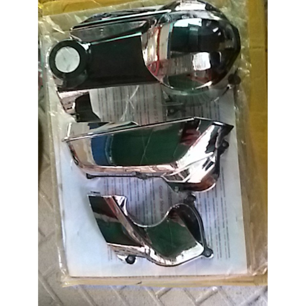 cover CVT filter udara HAWA chrome mio m3 seol gt blue core