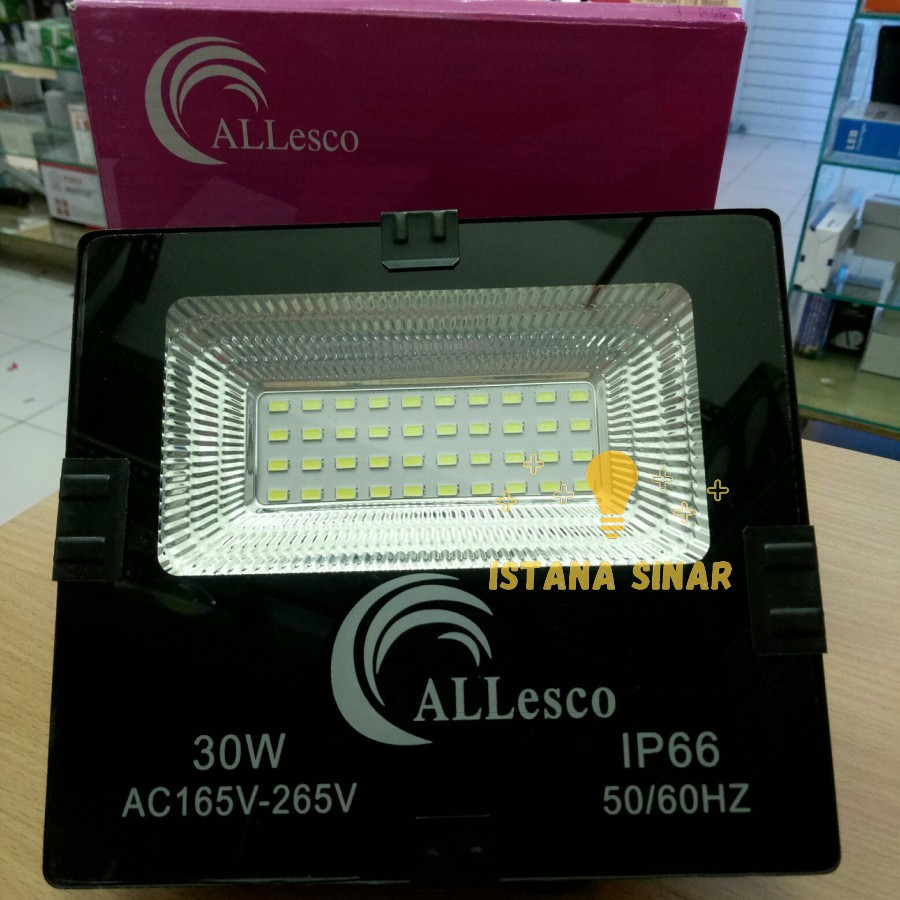 Allesco lampu sorot led 30 watt 30watt led tembak 30 watt outdoor / led flood light