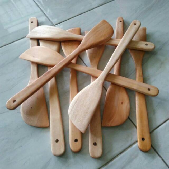 Sutil / Sendok / Spatula / Sodet Kayu Mahoni P35 / SOLET MAHONI