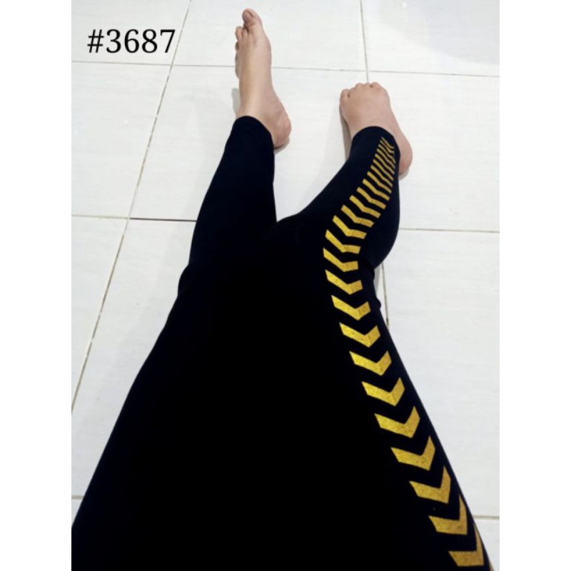 Elfashion Premium Legging Sport Panah Terbaru Tebal Real Pic