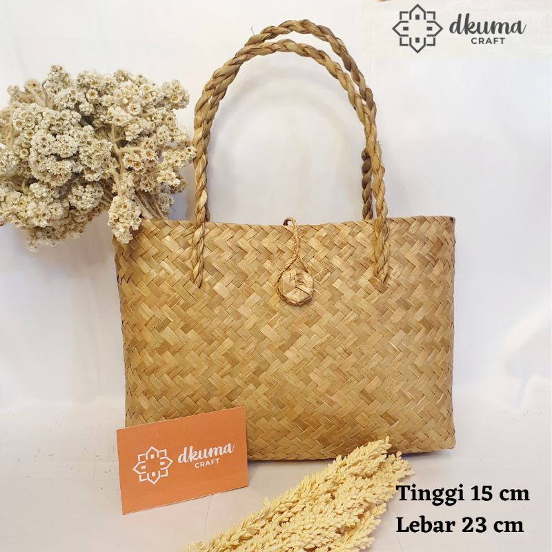 

tas purun, goodie bag, tas mukena