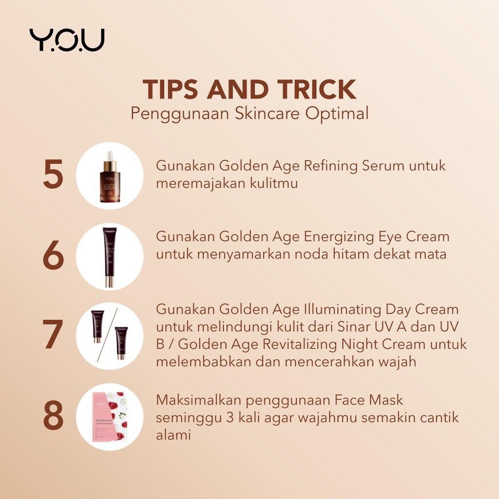 YOU Golden Age Perawatan Lengkap Revitalizing, Essence, Illuminating, Energizing, Serum,Facial Wash