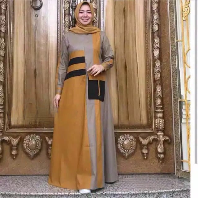 SUPPLIER GAMIS JUMBO TERMURAH / Qilla maxy S M L XL XXL XXXL 5L R_PROJECT