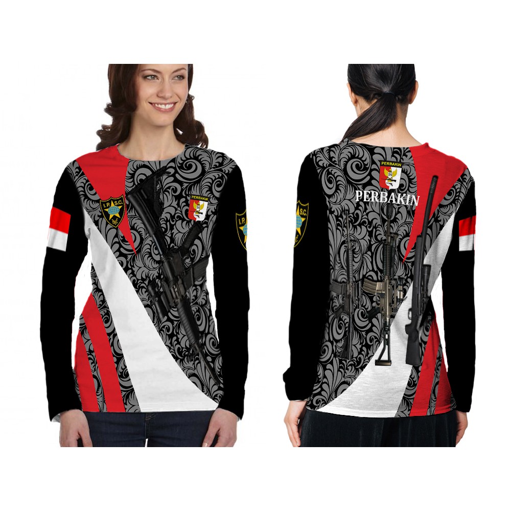 [Riashop] Kaos Perbakin Original | Kaos Perbakin Lengan Panjang | Kaos Perbakin Wanita | Kaos Perbak