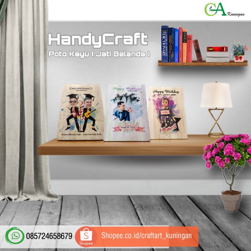 

Hiasan Dinding Poto Papan Kayu ( HandyCraft ) 25x18 cm