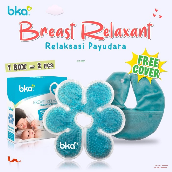 BKA BREAST RELAXANT isi 1 &amp; isi 2 - FREE COVER - Pelancar ASI Kompres Relaksasi Payudara