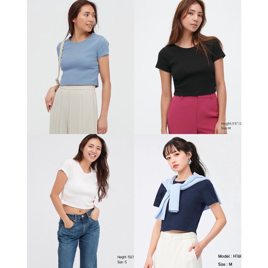 GU Uniqlo Ribbed Top