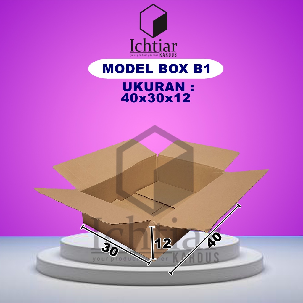 

Karton / Kardus / Box Packing Ukuran 40x30x12 Cm