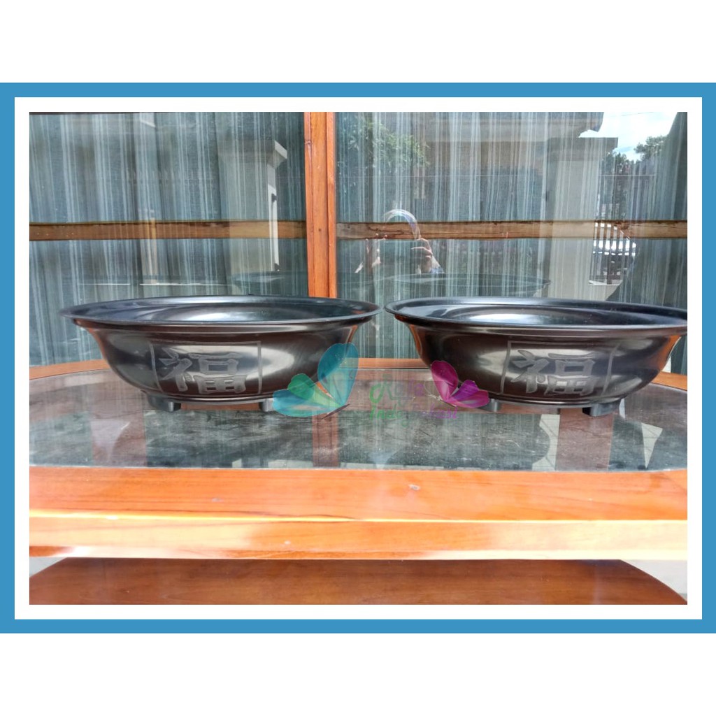 Only Gosend Pot Bonsai Gbl 40 / Pb 40 Hitam - Pot Tanaman Plastik Bonsai 40 Cm - Pot Adenium Sikas