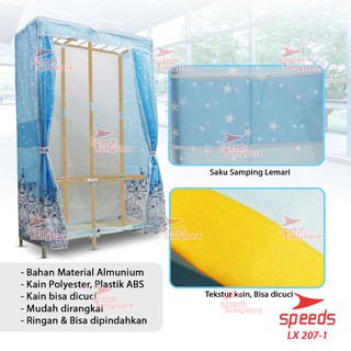  Lemari  Baju Portable Bongkar  Pasang  Lemari  Pakaian Rak 