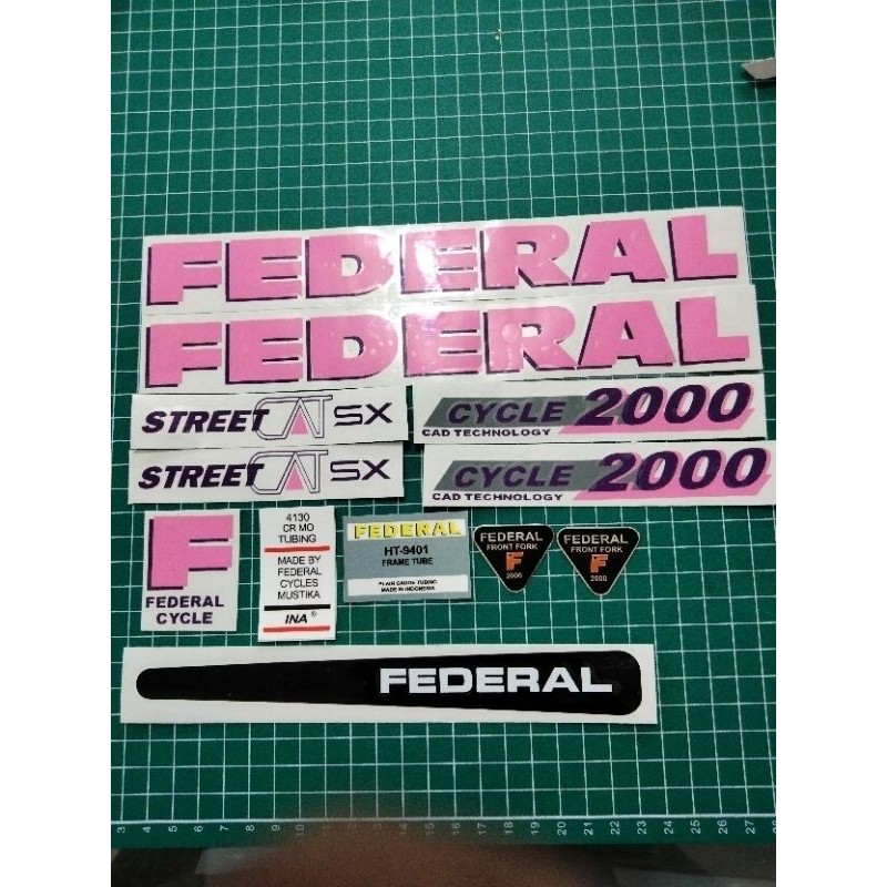 

stiker federal street cat sx