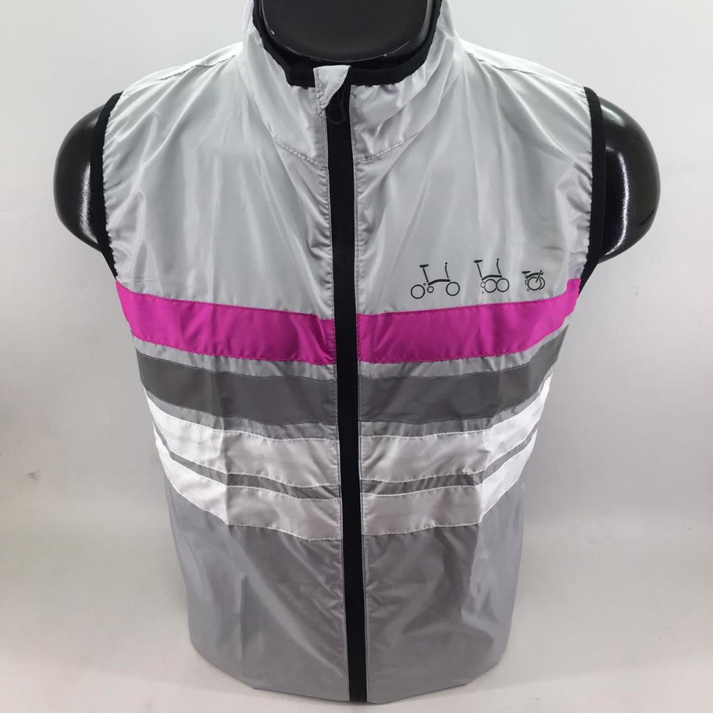 Rompi Sepeda Lipat Gowes Vest Pria Wanita Windbreaker Jacket Gilet