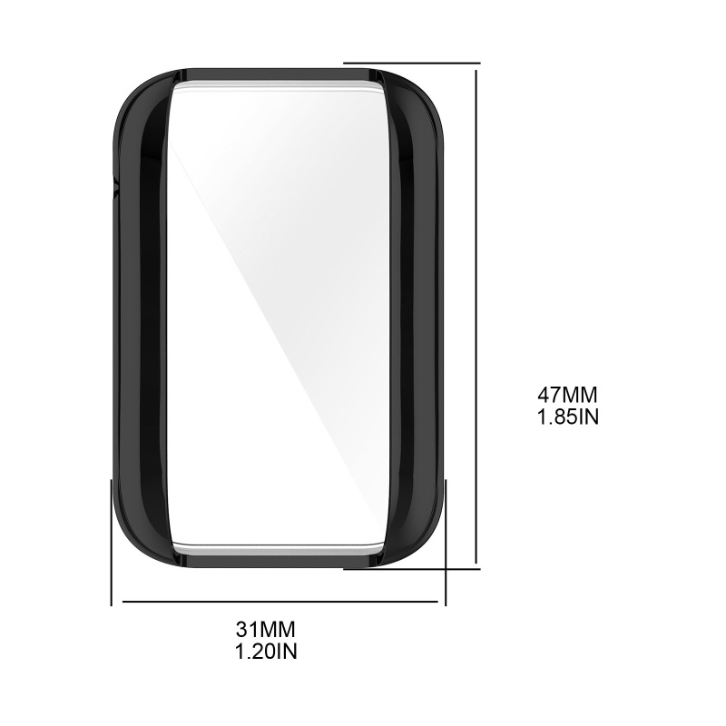 Btsg TPU for Case for Smart Bracelet Pelindung Layar Cover Untuk Mi Band7 Pro Anti sc